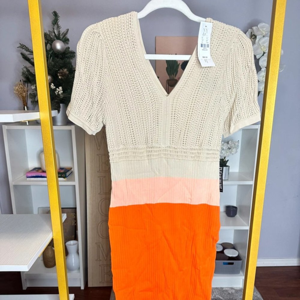 NY&Co Colorblock Knit Dress (Size M)